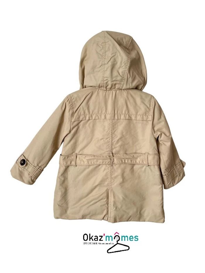 Veste / Trench déperlant beige - Zara 9-12 mois (80cm) - photo numéro 6