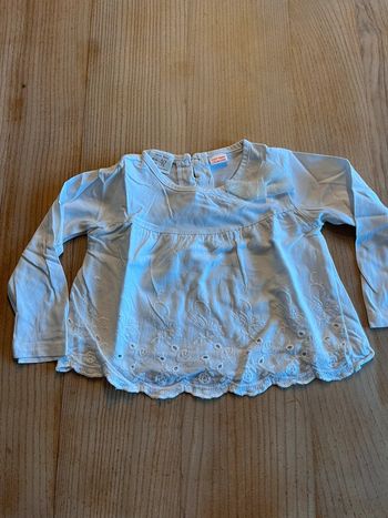 Haut blanc Zara 6 - 9 mois