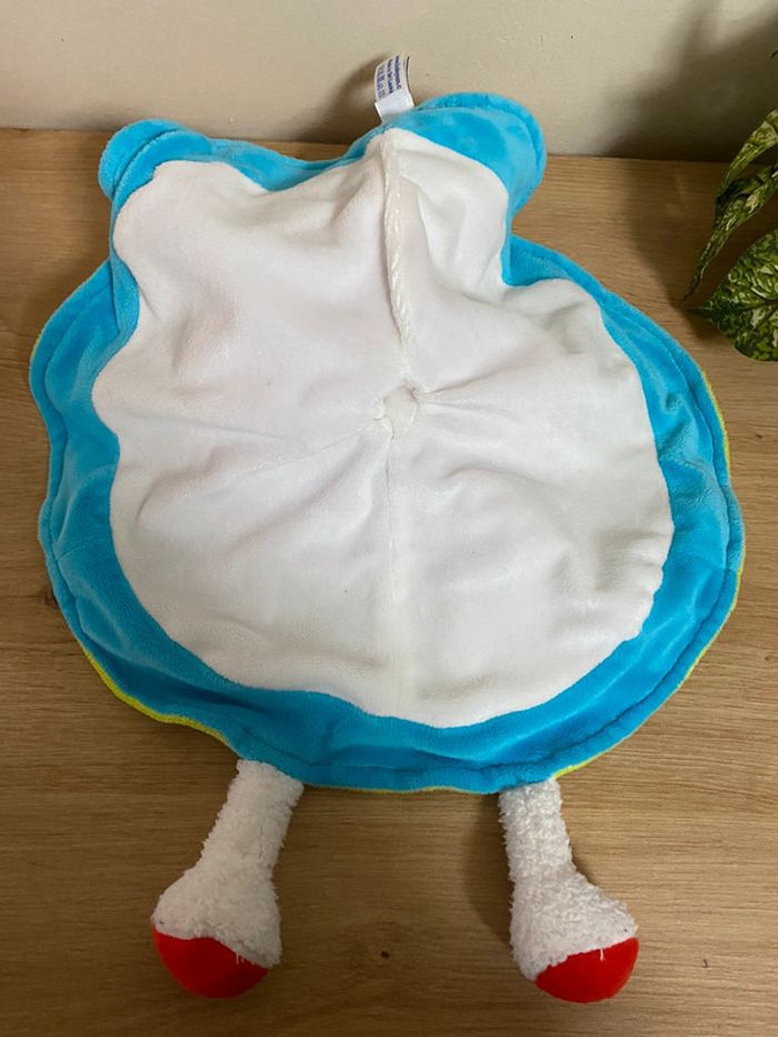 Doudou plat rond souris vert violet anneau dentition babysun - photo numéro 3