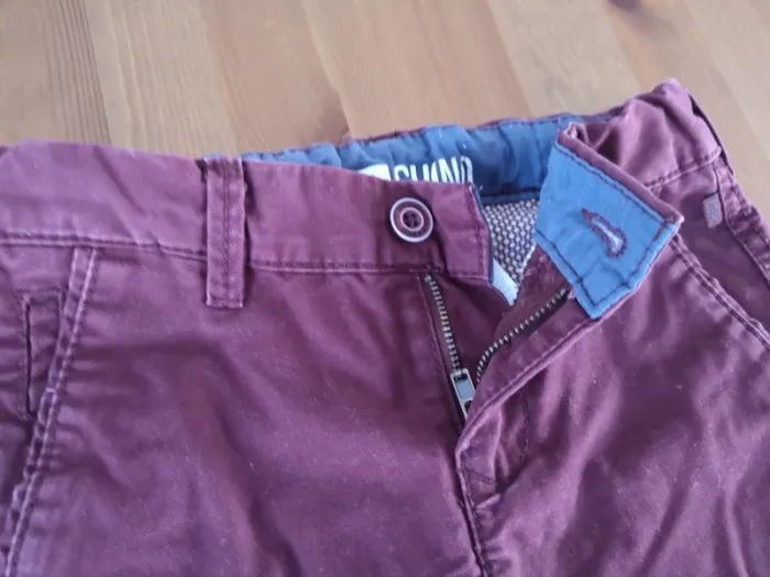 Pantalon chino rouge bordeaux 3 ans - photo numéro 4