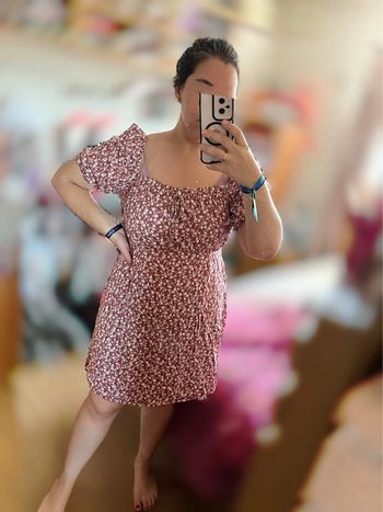 Robe fleurie manche bouffantes Primark