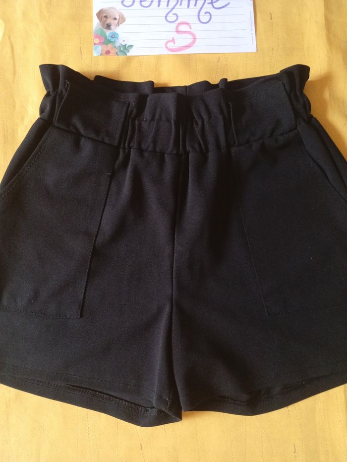 Short noir taille haute taille S - photo numéro 2