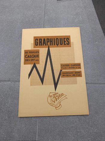50 feuilles calques graphiques canson neuves