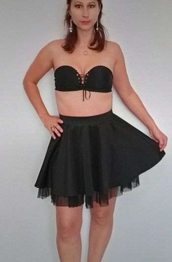 Jupe patineuse avec tulle fêtes taille 40