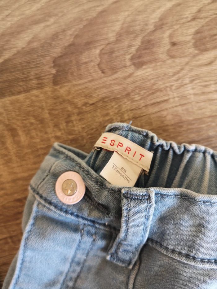 Jeans Esprit en bleu clair 12 mois - photo numéro 4
