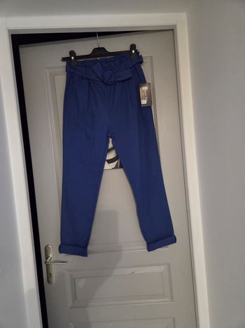 💜🌸 jolie pantalon de couleur bleu neuf taille XL  femme 🌸💜