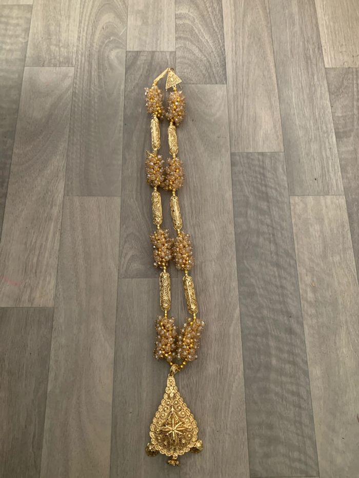 Collier traditionnelle algérien SKHAB doré