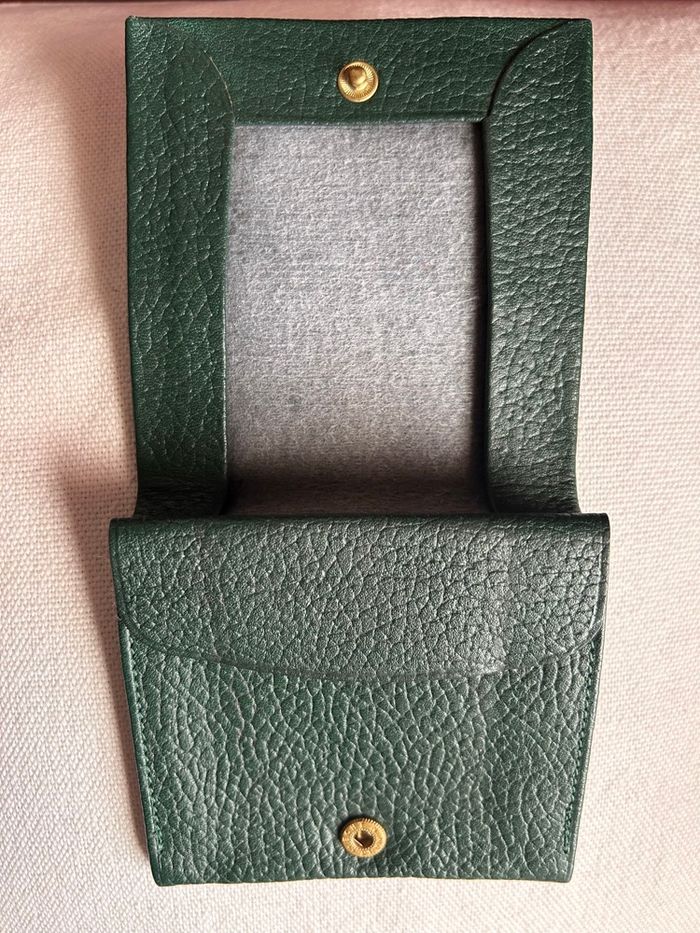 Porte-monnaie LE TANNEUR - Cuir grainé Vert Sapin - photo numéro 7