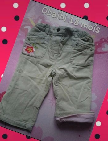 Pantalon hiver 18 mois obaibi