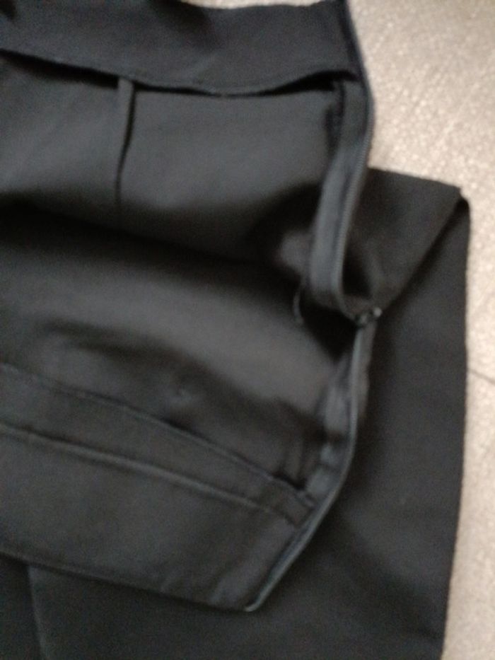 Pantalon noir Taille Haute large fluide avec fente  Gemo – Taille 36 – Très bon état - photo numéro 7