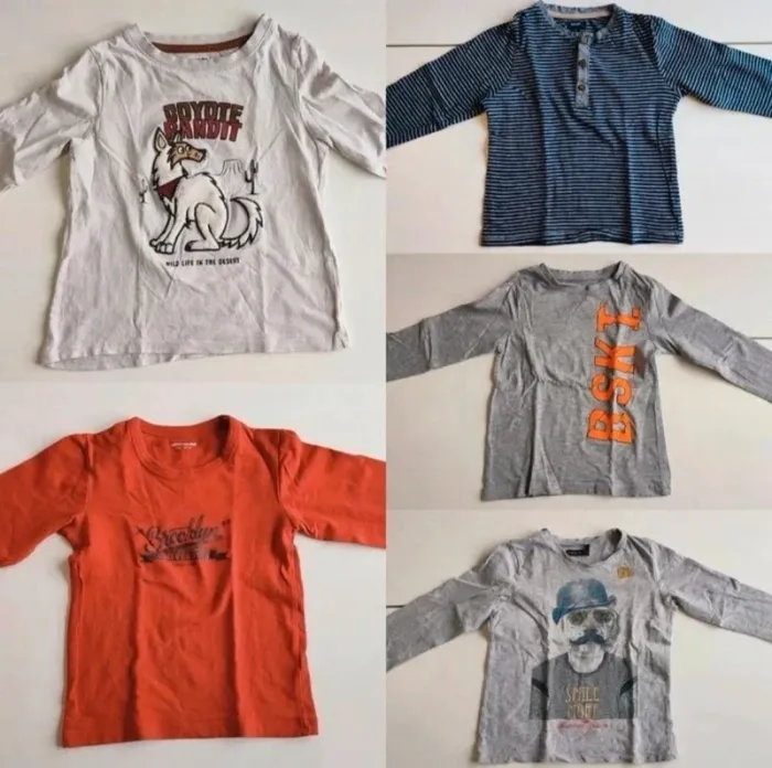 Lot de 10 tee-shirts manches longues garçon taille 4 ans en parfait état - photo numéro 2