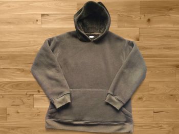Pull sweats à capuche polaire hivernale poche ventrale |  Gémo | kaki | taille 14ans ou S