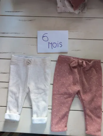 Pantalon chaud bébé fille 6 mois