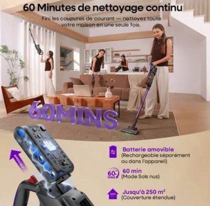 ASPIRATEUR BALAI SANS FIL ERABROS EV3 - photo numéro 8