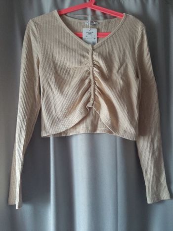 Blouse top court manche longue jennyfer neuf