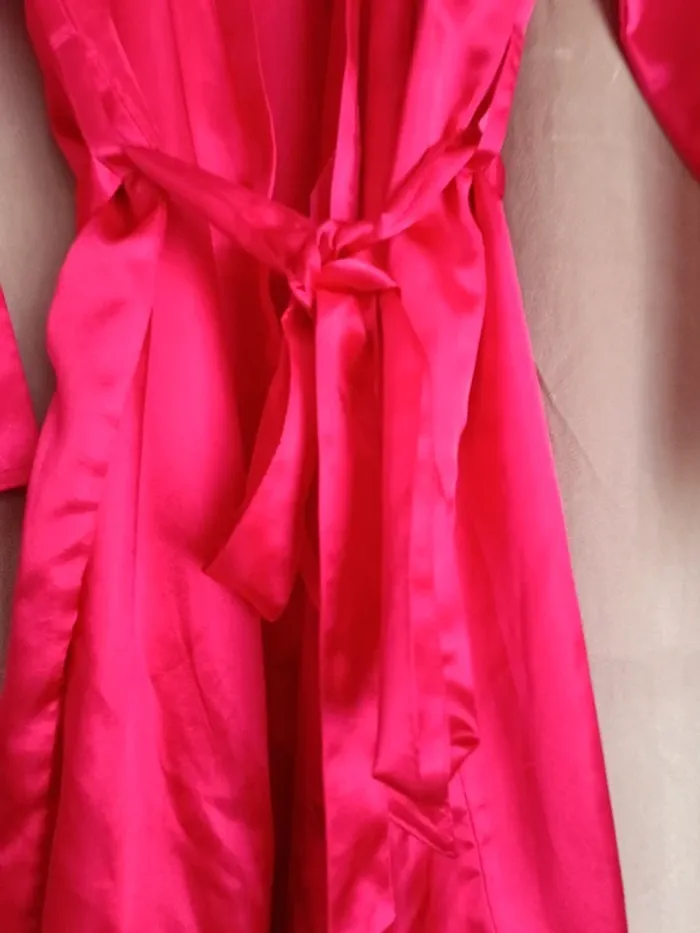 Peignoir sexy femme rose - photo numéro 3