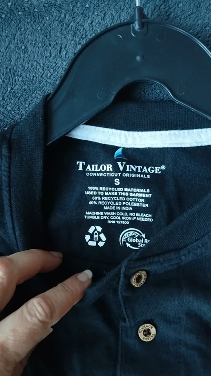 Tee-shirt noir Taylor vintage taille s homme - photo numéro 6