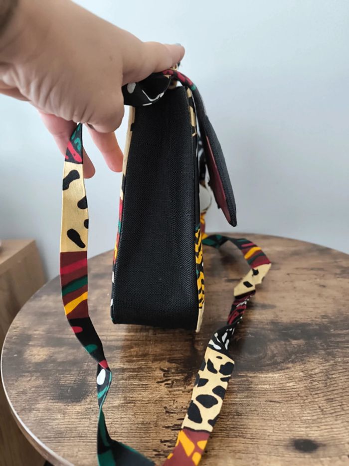 Sac en wax patché neuf - photo numéro 4