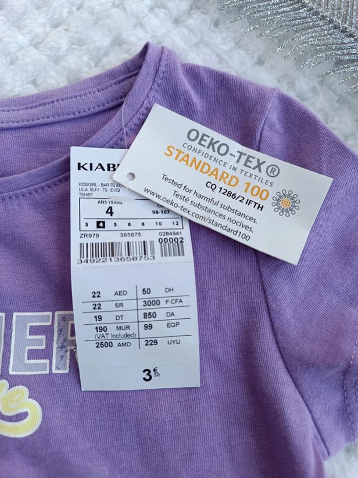 🔸 T-shirt Manches Courtes Summer - Kiabi 4 ans🔸 - photo numéro 4