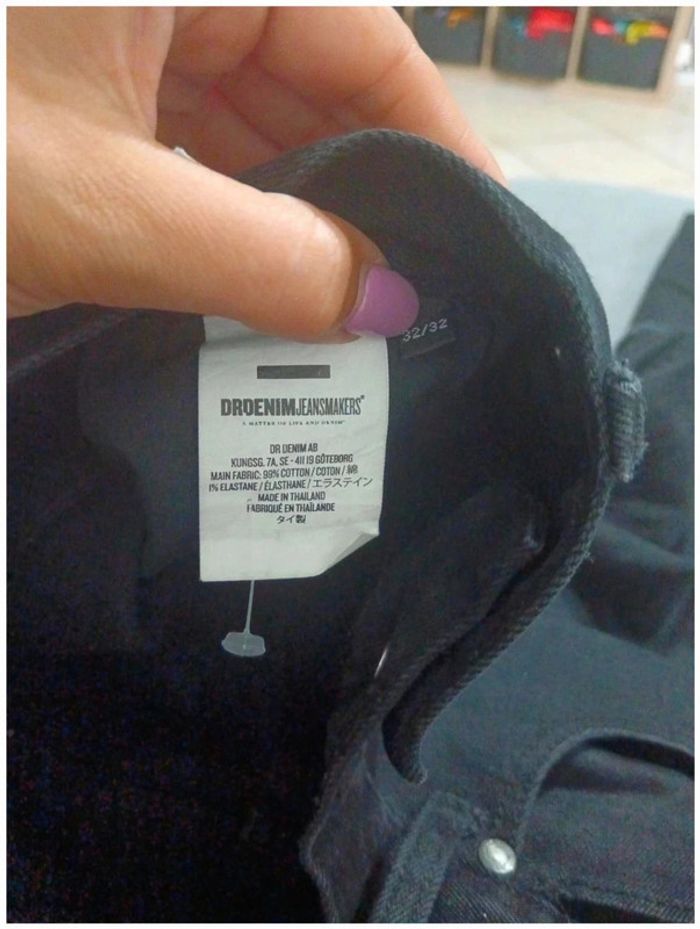 C42 jeans noir DrDenimjeansmarkers W32 - photo numéro 3