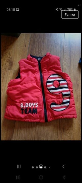 Doudoune sans manche 18 mois