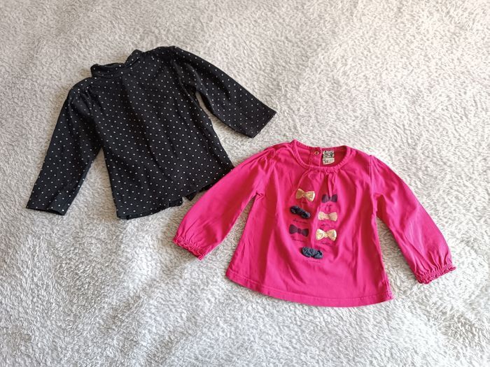 Lot de 2 hauts fille – 12 mois – Très bon état - photo numéro 2