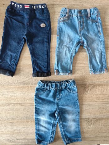 Lot de 3 jeans 6 mois