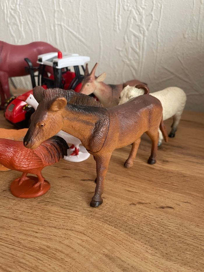 Lot/set d’animaux de la ferme + tracteur - photo numéro 3