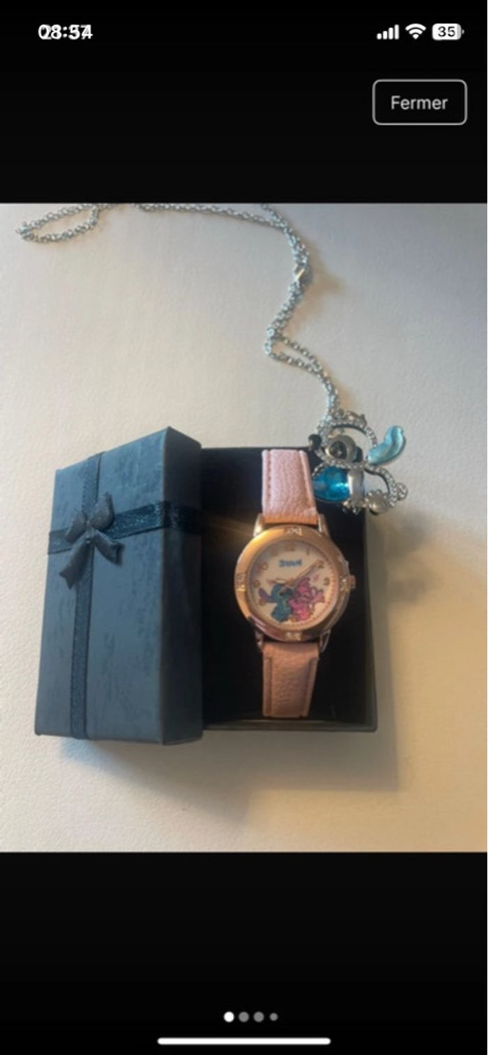 Montre + collier stitch - photo numéro 4