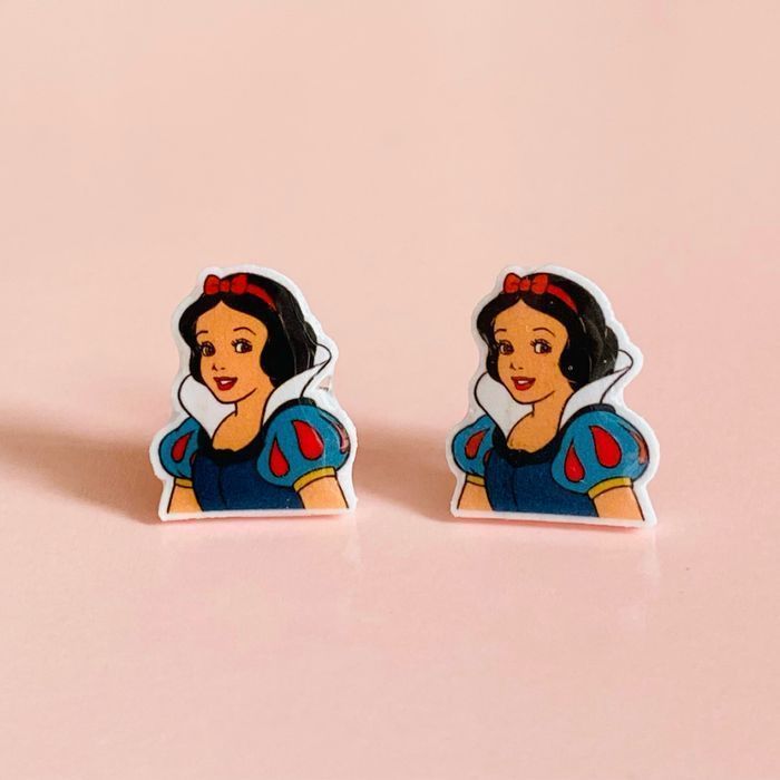 Boucles d’oreilles Fait main Blanche neige Disney