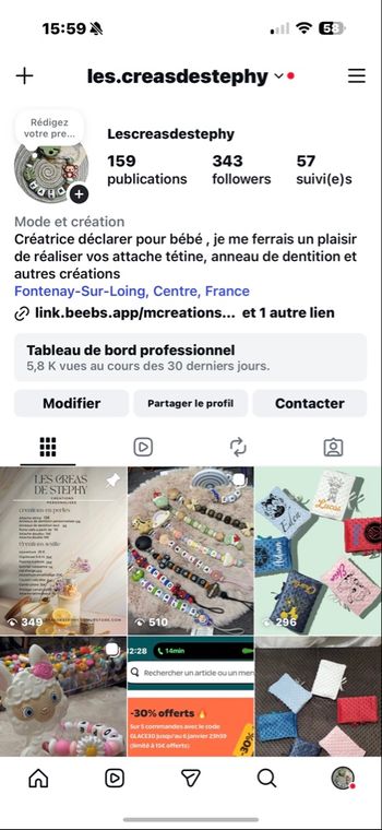 Attache tétine personnalisée 