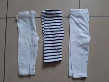 Lot de 3 leggings fille 12 mois
