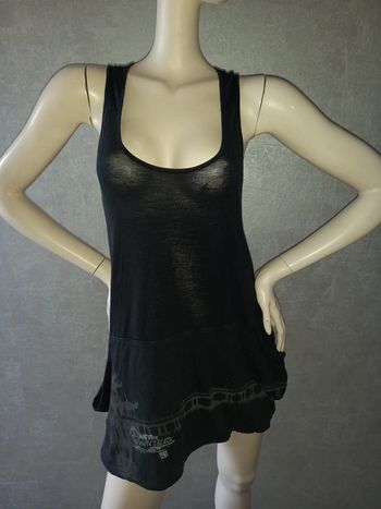 tunique noire et grise miss captain taille 40