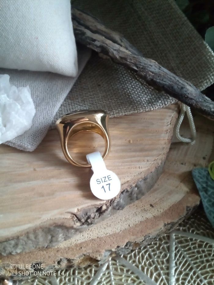 Bague acier et ormeaux abalone - photo numéro 3