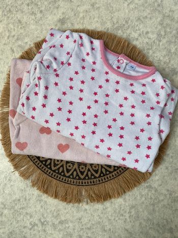 Lot pyjamas grenouillère fille 23 mois