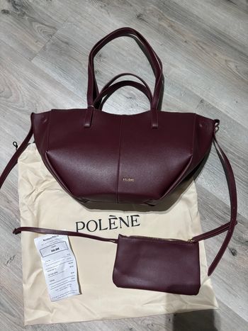 Sac Polène Cyme édition cerise noire grainé