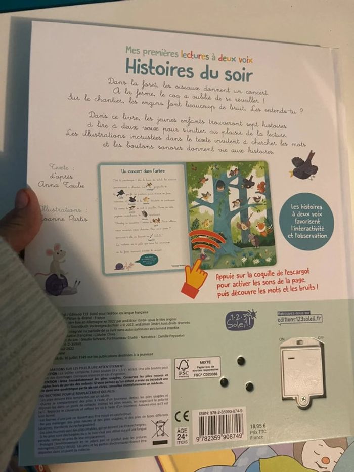 Livre sonore les premières lectures à deux voix histoire du soir - photo numéro 3