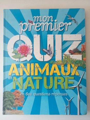 livre mon premier quizz animaux et nature