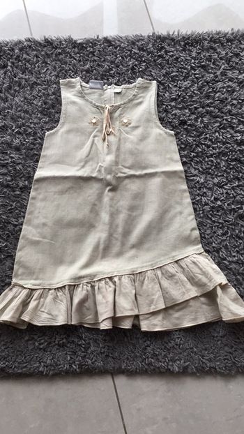 Robe lin beige 5 ans Kiabi