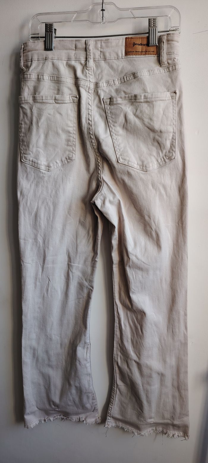 Jean beige Stradivarius – Taille 38 - photo numéro 4