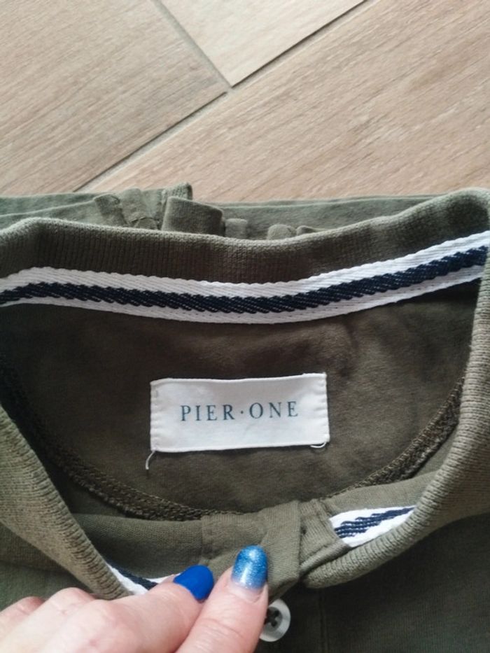 Polo manches courtes vert kaki homme XL - photo numéro 2