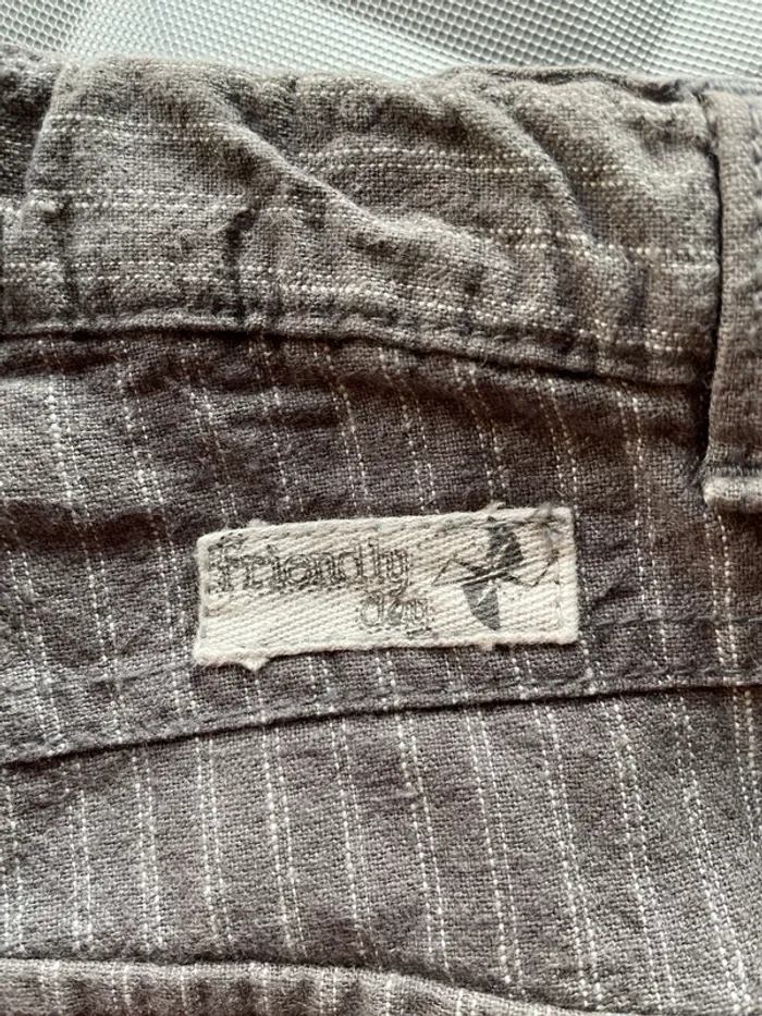 Bermuda long gris avec rayures blanches - photo numéro 6