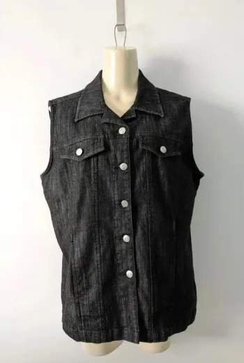 Veste en jean sans manche - Damart - taille 48