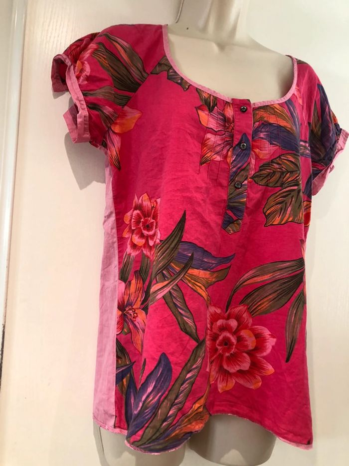 Blouse one step taille 38 couleur fuchsia - photo numéro 17