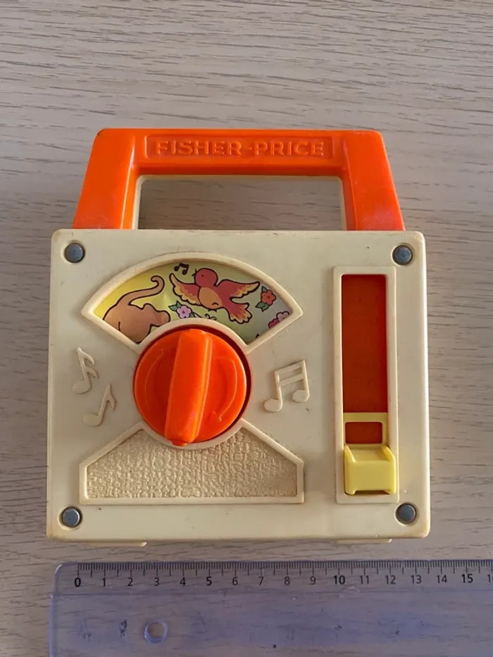Boîte à musique Fisher price 1981 alouette jouet musical music box - photo numéro 2