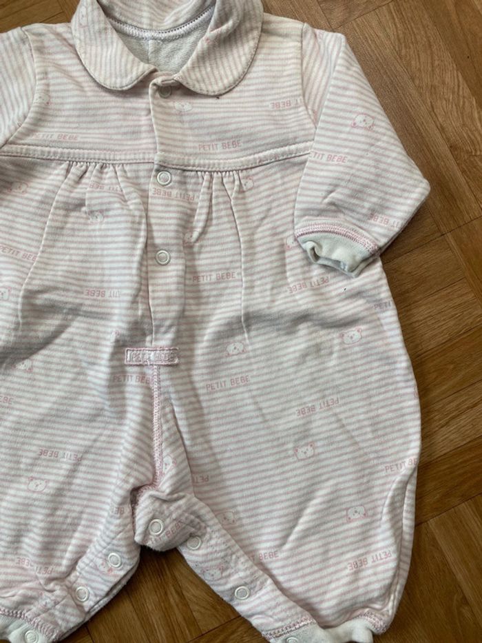 Pyjamas une pièce rose vintage Petit Bébé - photo numéro 2