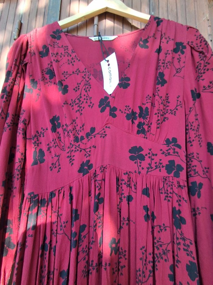 Robe midi manches longues Camaïeu taille 38 neuve - photo numéro 2