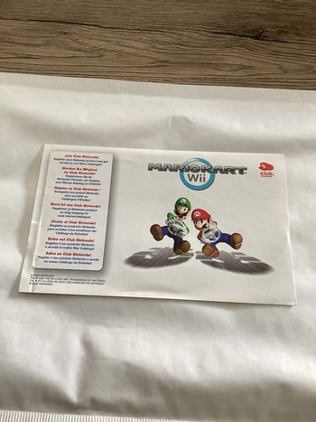 carte Nintendo wii club nintendo VIP non gratter mario kart wii