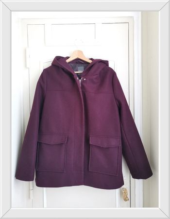 Duffle coat couleur pourpre taille 44