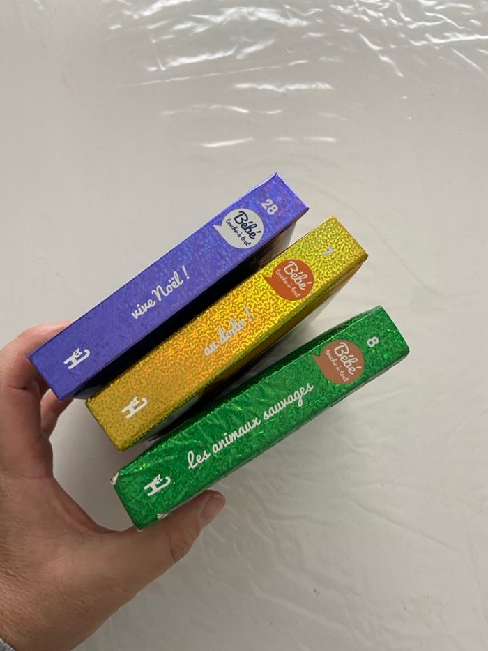 Lot de 3 Livres Cartonnés à Toucher Langue de Chat - photo numéro 5